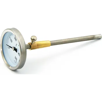 Domácí teploměr Teploměr Esco s ciferníkem, nerezová ocel, 0-500°C, 300 mm