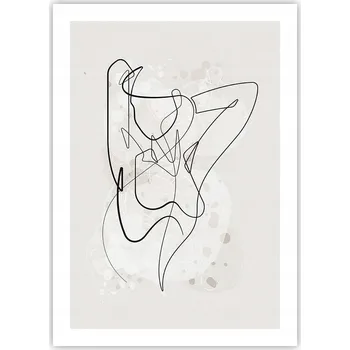 Obraz Plakát bez rámu do obýváku ložnice 50x70 žena moderní módní obraz