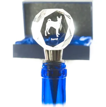 Basenji - Personalizovaná zátka na láhev, zátka na víno s fotografií