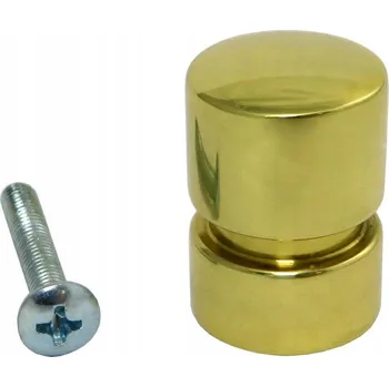 Nábytkové kování Nábytková úchytka knopka, zlatý lesk, 2,6 x 1,8 x 0 cm