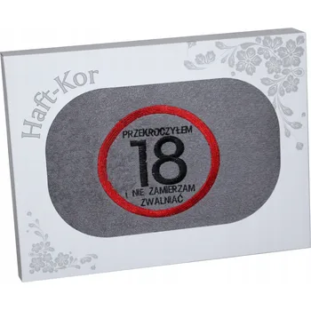 Ručník RUČNÍK 70x140 S VÝŠIVKOU JAKO DÁREK K 18. NAROZENINÁM