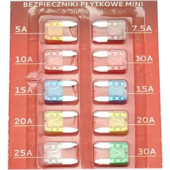 Autopojistky SADA PLOCHÝCH POJISTEK / MINI POJISTKY