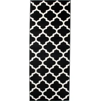 Koberec KOBEREC MAROKO 100x500 HOTOVÝ BĚHOUN ČERNÝ 82bl