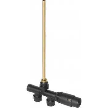 Invena Duoplex CZ-87-C15-A termostatická sada ventilů pro středové připojení černá