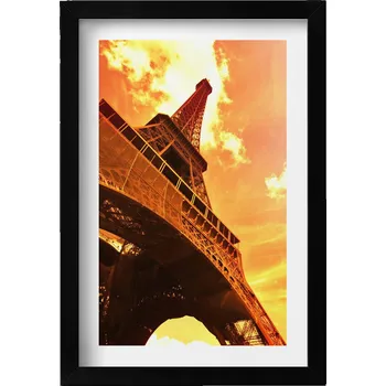 Obraz Dekorativní obraz v rámu do obýváku Eiffelova věž atrakce v Paříži 20x30 cm