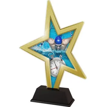 Poháry Bauer Akrylátová trofej STAR002M12 | Plavání