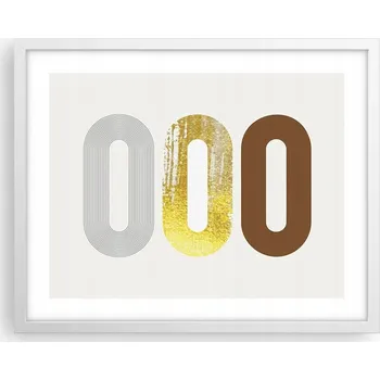 Obraz Obraz plakát na zeď v bílém rámu 50x40 abstrakce foto do obýváku