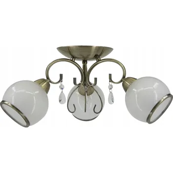 STROPNÍ SVÍTIDLO LAMPA ELEMENT NINA 8875/3 21QG MOSAZ / BÍLÁ