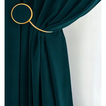 Obraz VELUROVÉ ZÁCLONY S KOLEČKY 50x210 SMARAGD SAMETOVÉ Na Míru