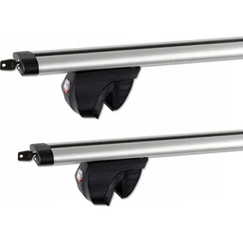 Příčník na automobil Základní nosiče na podélné střešní nosiče 130 cm se zámkem pro Mitsubishi Shogun 1999-2006