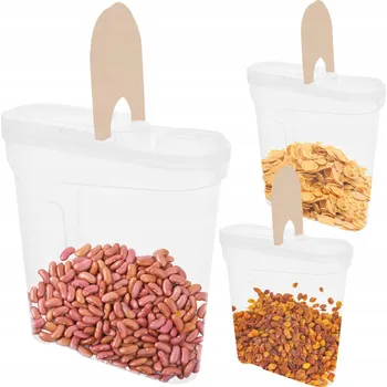 Dóza na potraviny KUCHYŇSKÉ DÓZY NA POTRAVINY 3 x 2,4 L PRO SKLADOVÁNÍ SYPKÝCH PRODUKTŮ