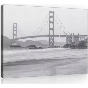 Obraz OBRAZ NA PLÁTNĚ CANVAS 80x60 MOST GOLDEN GATE