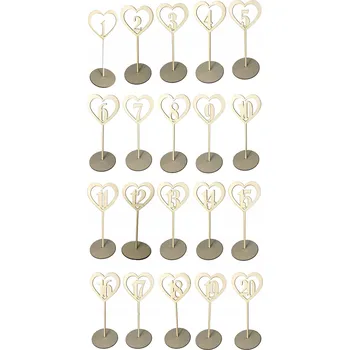 Obraz Dřevěná čísla na stůl, číslice 1-20 na svatební hostina w5