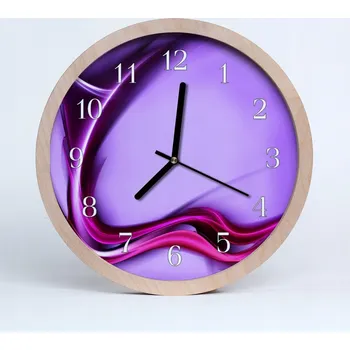 Hodiny Dřevěné nástěnné hodiny Stylová abstrakce Umění