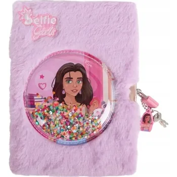 Zápisník Plyšový deník Notes Selfie Girls s perem