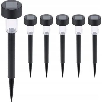 Venkovní osvětlení Sada 6x SOLÁRNÍ LED zahradní lampa ZIMNÍ bílá, zapichovací