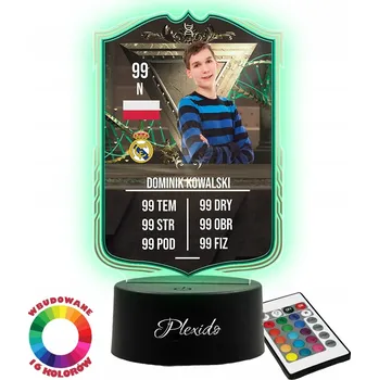 Lampička Plexido vícebarevná Noční lampa