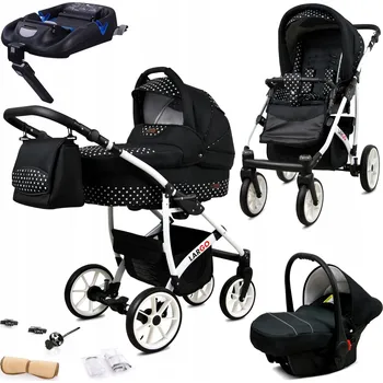 Kočárek Kočárek 4v1 BabyLux LARGO ALU sportovní kočárek korbička autosedačka ISOFIX