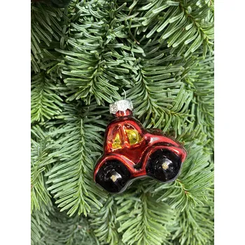 Vánoční ozdoba Sada skleněných vánočních ozdob - vozidla