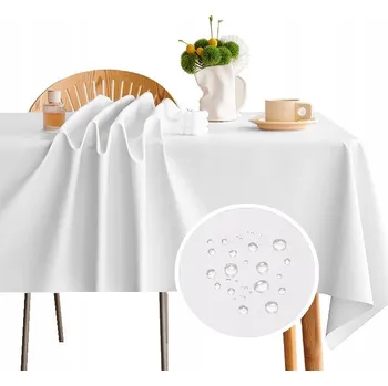 ubrus Ubrus Syl Mar odolný proti skvrnám, bílý, obdélníkový, 140 x 300 cm, hladký