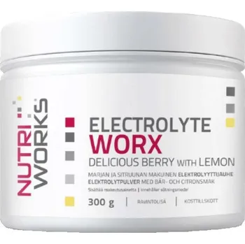 Iontový nápoj NutriWorks Electrolyte Worx NEW 300g Broskvový čaj + DÁREK