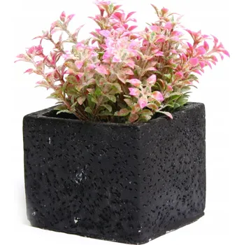 umělá květina UMĚLÉ KVĚTY KAMENNÝ KVĚTINÁČ ČTYŘI BARVY 13 CM