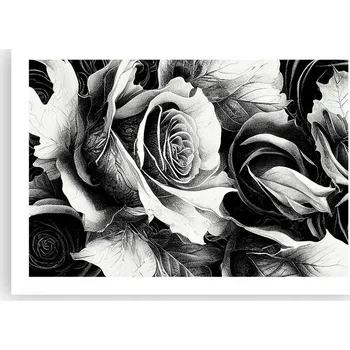 Obraz Plakát bez rámu do obýváku ložnice 70x50 květiny moderní módní obraz