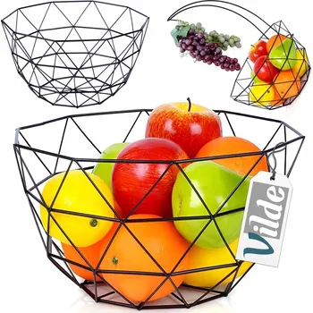 Obraz Kovový koš na ovoce černý