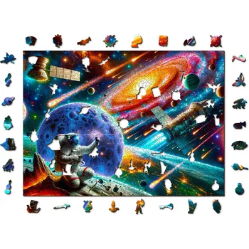 Puzzle Puzzle WoodenCity 1010 dílků Kosmický Průzkum