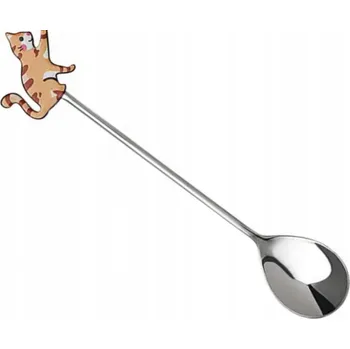 Příbor LŽIČKA KOČKA KOTĚ NA ČAJ A DEZERTY S KOČIČKOU CHROM OLDMAN DÁREK 14 cm