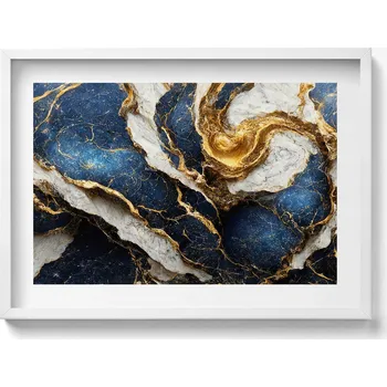 Obraz Závěsný obraz rámeček bílé barvy Glamour abstraktní textura 70x50 cm