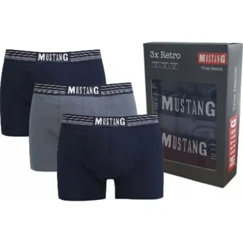 MUSTANG PÁNSKÉ BOXERKY NAVY/BLUE/NAVY 3-PACK M