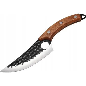 Kuchyňský nůž NŮŽ Lovecký Rybářský na HOUBY DŘEVĚNÝ Ocel