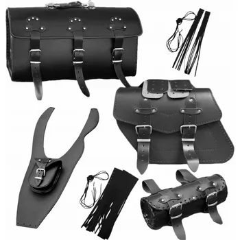 Zavazadlo na motocykl Brašny Kufry Rolka s Třásněmi Sada 21A YAMAHA DRAG STAR 650