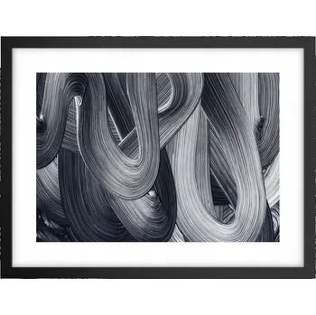 Obraz Obraz plakát v černém rámu do obýváku 40x30 abstrakce foto na zeď