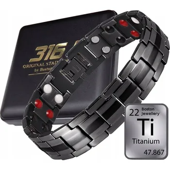 Náramek TITANOVÝ ZDRAVOTNÍ MAGNETICKÝ NÁRAMEK - VYSOKÝ VÝKON