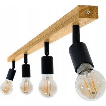 LED obdélníkové bodové svítidlo Wood hnědé