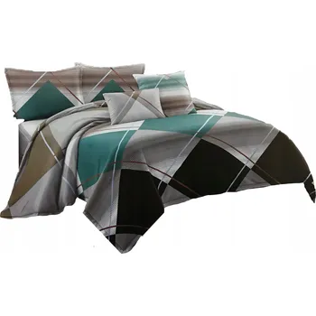 Povlečení POVLEČENÍ 160x200 2x POVLAKY NA POLŠTÁŘE 70x80 3 Č. SADA POVLEČENÍ SATÉNOVÉ MIKROVLÁKNO