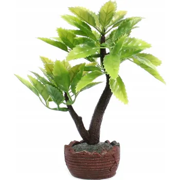 umělá květina UMĚLÝ KVĚT Mini Stromek 16cm OKRASNÁ ROSTLINA