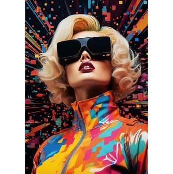 Plakát Plakát Retro Futuryzmus bez rámu 21 x 29,7 cm