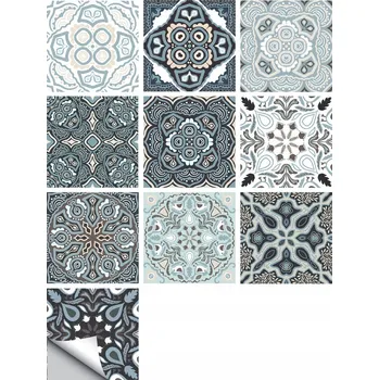 Úložný box SAMOLEPICÍ PANEL PATCHWORK PVC DLAŽDICE SADA 10 KUSŮ 20x20cm