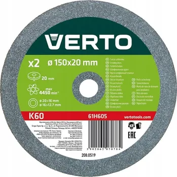 Brusný kotouč Verto 61H605 2 ks K60 150 x 20 mm 