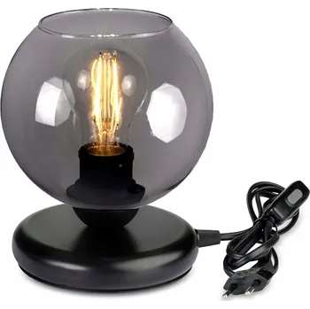 Lampička Noční lampa Stolní lampa na stůl, do pracovny, loft skleněné stínidlo pro LED žárovku E27