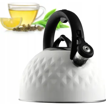 Varná konvice Tradiční ocelová Konvice Kadax 2,5 l bílá