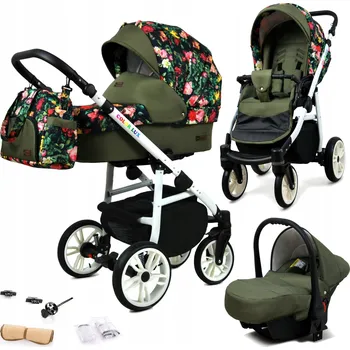 Kočárek Dětský kočárek 3v1 BabyLux Colorlux - sporťák, hluboká korba, autosedačka