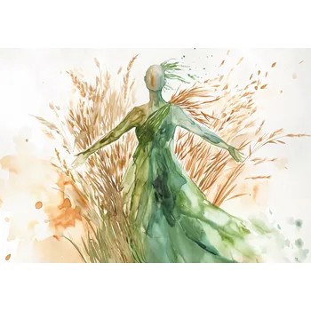 Plakát Plakát Slaměná silueta bez rámu 100 x 70 cm