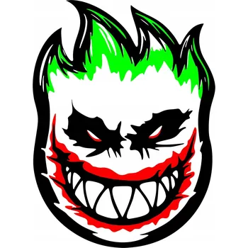 Samolepicí dekorace na vozidlo SAMOLEPKA na auto JOKER STRAŠIDELNÝ ÚSMĚV 11x15