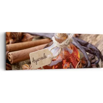 Obraz Obraz na plátně do obýváku, ložnice 90x30 cm skořicový – foto obrazy na zeď