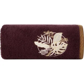 Ručník FROTÉ RUČNÍK PALMS 50X90 CM BORDOVÁ