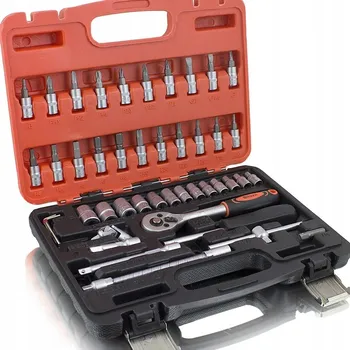 Sada nářadí Sada klíčů a nářadí 45 dílů, bity, nástavce, ráčna